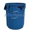 collecteur poubelle 121 litres bleu